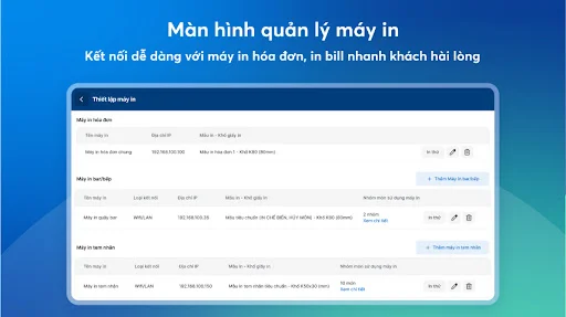KiotViet Máy POS डाउनलोड करें – रेस्टोरेंट के लिए बेस्ट सेल्स मैनेजर - Screenshot 5