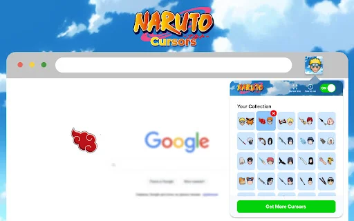 Naruto Anime Cursors डाउनलोड करें – Chrome के लिए बेहतरीन एनीमे कर्सर - Screenshot 1