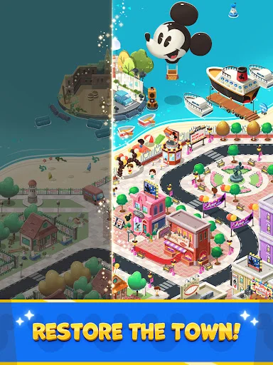 Disney Pop Town डाउनलोड करें – जादुई मैच 3 पहेली गेम का आनंद लें - Screenshot 16