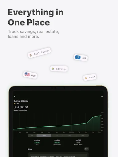 Net Worth Tracker – Worth it ऐप डाउनलोड करें | अपनी संपत्ति ट्रैक करें - Screenshot 9