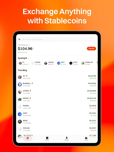 UXUY Wallet डाउनलोड करें – गैसलेस ऑन-चेन क्रिप्टो वॉलेट - Screenshot 14