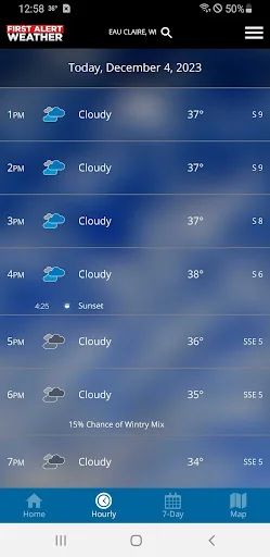 WEAU 13 First Alert Weather डाउनलोड करें – सटीक मौसम अपडेट - Screenshot 2