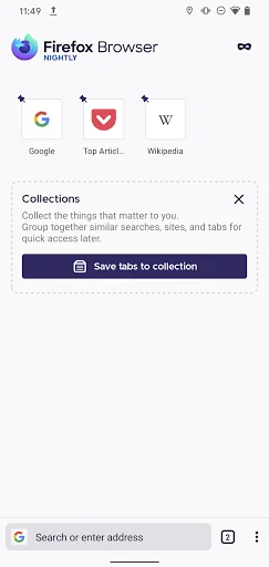 Firefox Nightly for Developers डाउनलोड करें – नवीनतम ब्राउज़र सुविधाएँ - Screenshot 1