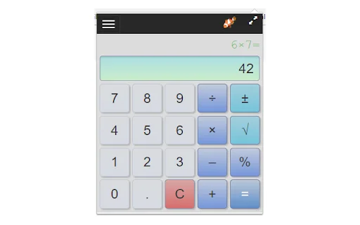 Calculator Chrome Extension डाउनलोड करें – सरल और तेज़ गणितीय गणना - Screenshot 1