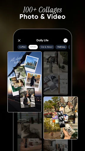 Ezi: Story Collage & Easy Post डाउनलोड करें – शानदार सोशल पोस्ट - Screenshot 2