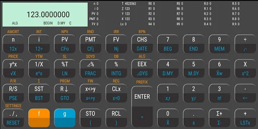 RPN Plus Financial Calculator डाउनलोड करें – सबसे अच्छा HP 12C सिम्युलेटर - Screenshot 1