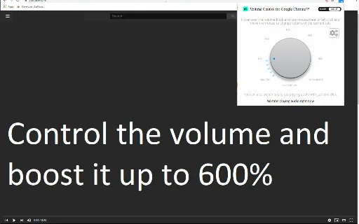 Volume Control for Google Chrome™ डाउनलोड करें – 600% वॉल्यूम बूस्टर - Screenshot 1