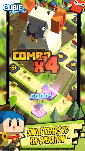 Cubie Adventure World डाउनलोड करें – मजेदार रन और जंप गेम - Screenshot 1