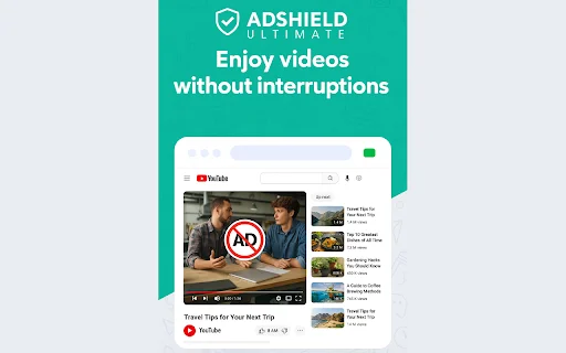 AdShield डाउनलोड करें – YouTube के लिए बेहतरीन विज्ञापन अवरोधक - Screenshot 2