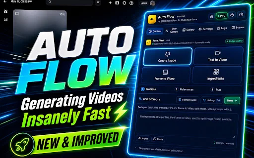 Auto Flow डाउनलोड करें – Google Flow के लिए सर्वश्रेष्ठ बैच जनरेशन टूल - Screenshot 1