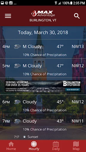 WCAX WEATHER डाउनलोड करें – सटीक स्थानीय मौसम पूर्वानुमान - Screenshot 3