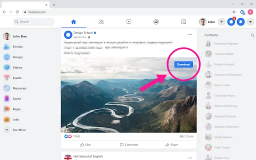 Facebook Video Downloader डाउनलोड करें – तेज़ और आसान तरीका - Screenshot 1