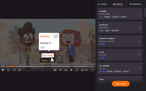 Lingopie डाउनलोड करें – नेटफ्लिक्स और फिल्मों से भाषा सीखें - Screenshot 1