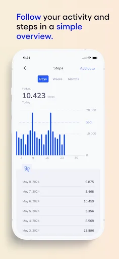 Beefit Tracker डाउनलोड करें – सर्वश्रेष्ठ ऑटोमैटिक फिटनेस ट्रैकर - Screenshot 7