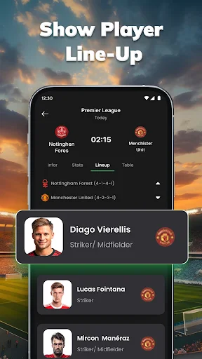 Amazic Football Live Scores डाउनलोड करें – लाइव फुटबॉल अपडेट्स - Screenshot 4