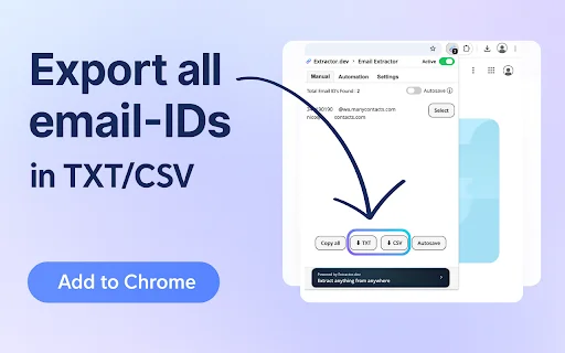 Email Extractor डाउनलोड करें – वेब पेजों से ईमेल निकालें - Screenshot 4