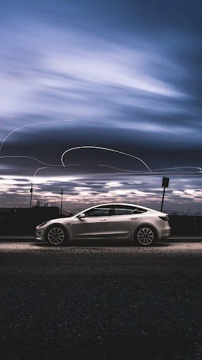 Tesla Model 3 वॉलपेपर डाउनलोड करें – 4K HD कार वॉलपेपर - Screenshot 5