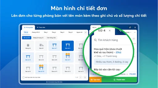 KiotViet Máy POS डाउनलोड करें – रेस्टोरेंट के लिए बेस्ट सेल्स मैनेजर - Screenshot 3
