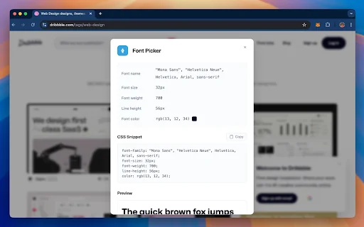 Font Picker डाउनलोड करें – किसी भी वेबसाइट के फॉन्ट की जानकारी पाएं - Screenshot 4