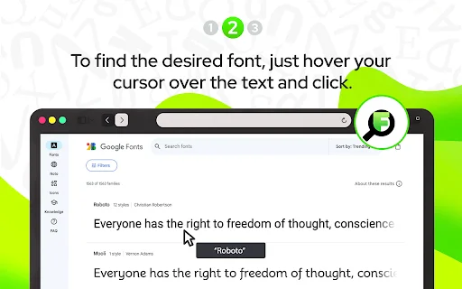 What Font Chrome एक्सटेंशन डाउनलोड करें – फोंट पहचानें आसानी से - Screenshot 2