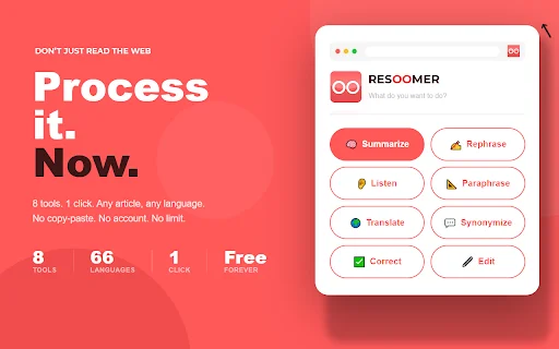 Resoomer डाउनलोड करें – ऑनलाइन लेखों का सारांश और अनुवाद मुफ्त में पाएं - Screenshot 1