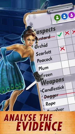 Clue: Classic Edition डाउनलोड करें – प्रसिद्ध मर्डर-मिस्ट्री गेम - Screenshot 17