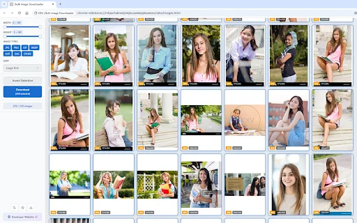 Bulk Image Downloader: किसी भी वेबसाइट से इमेज डाउनलोड करें - Screenshot 1