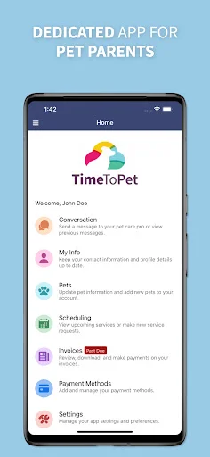 Time To Pet ऐप डाउनलोड करें – पालतू जानवरों की देखभाल के लिए बेहतरीन टूल - Screenshot 1