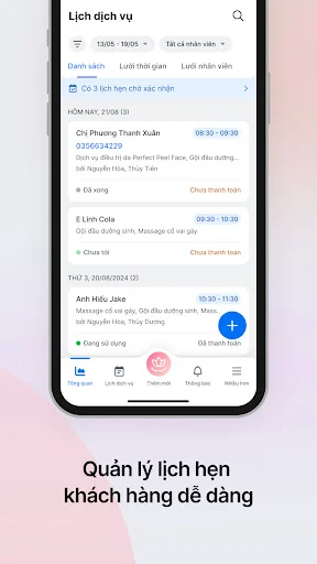 KiotViet Salon डाउनलोड करें – ग्राहकों के लिए अपॉइंटमेंट मैनेजमेंट - Screenshot 2