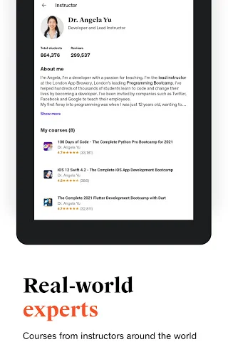 Udemy ऑनलाइन कोर्स ऐप डाउनलोड करें – AI, कोडिंग और स्किल्स सीखें - Screenshot 10