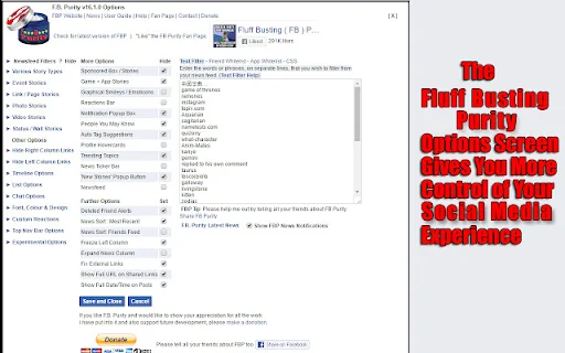 Fluff Busting Purity डाउनलोड करें – Facebook से विज्ञापन हटाएं - Screenshot 3