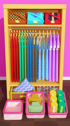 Fill Closet: Organizing Games डाउनलोड करें – ASMR पहेली गेम - Screenshot 3
