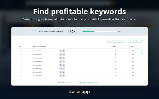 Amazon Keyword Tool by SellerApp – मुफ्त में पाएं कीवर्ड्स - Screenshot 2