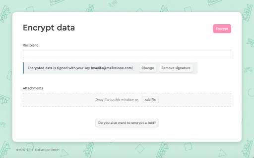 Mailvelope डाउनलोड करें – Gmail और Outlook के लिए सुरक्षित PGP एन्क्रिप्शन - Screenshot 3