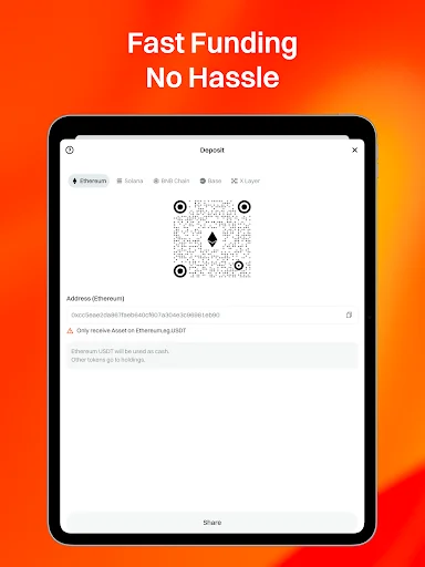 UXUY Wallet डाउनलोड करें – गैसलेस ऑन-चेन क्रिप्टो वॉलेट - Screenshot 13