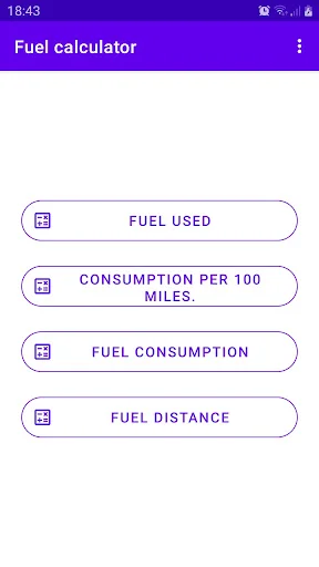 Fuel Calculator डाउनलोड करें – ईंधन खपत और दूरी का सटीक हिसाब - Screenshot 1