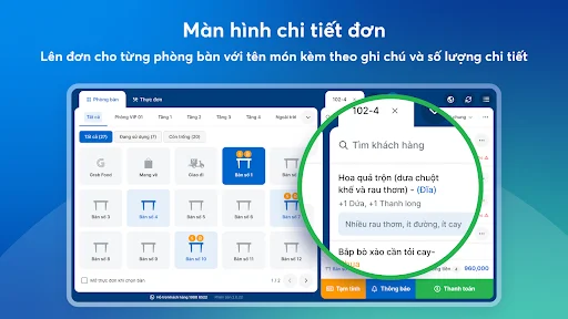 KiotViet Máy POS डाउनलोड करें – रेस्टोरेंट के लिए बेस्ट सेल्स मैनेजर - Screenshot 8