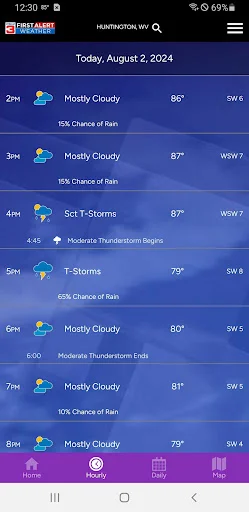 WSAZ First Alert Weather App डाउनलोड करें – सटीक मौसम अपडेट - Screenshot 2