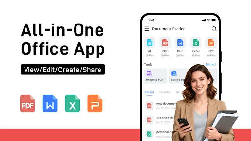 Document Reader – PDF Editor डाउनलोड करें – बेहतरीन डॉक्यूमेंट रीडर - Screenshot 1