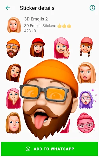 Funny Emojis Stickers डाउनलोड करें – WhatsApp के लिए बेहतरीन स्टिकर्स - Screenshot 18
