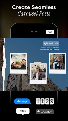Ezi: Story Collage & Easy Post डाउनलोड करें – शानदार सोशल पोस्ट - Screenshot 5