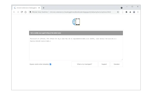 Mobile View Switcher डाउनलोड करें – ब्राउज़र में मोबाइल व्यू पाएं - Screenshot 2