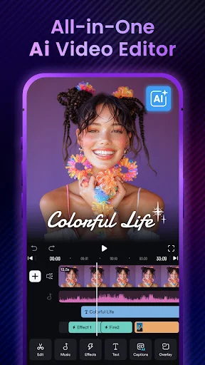 AI Video Editor: ShotCut AI डाउनलोड करें – बेस्ट प्रोफेशनल वीडियो एडिटर - Screenshot 1