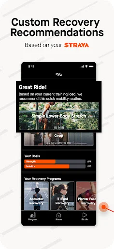 Recover Athletics डाउनलोड करें – चोट से बचें और स्ट्रेचिंग करें - Screenshot 1