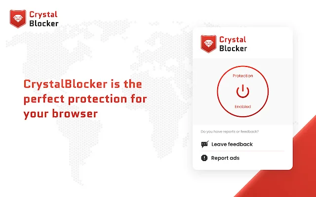 Crystal Blocker डाउनलोड करें – विज्ञापनों को एक क्लिक में हटाएं - Screenshot 1