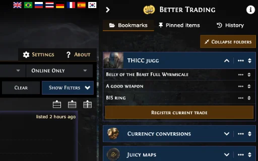 Better PathOfExile Trading डाउनलोड करें – PoE ट्रेड टूल - Screenshot 1