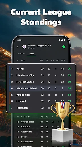 Amazic Football Live Scores डाउनलोड करें – लाइव फुटबॉल अपडेट्स - Screenshot 5
