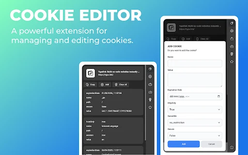 Cookie Editor डाउनलोड करें – वेब कुकीज़ को मैनेज और एडिट करें - Screenshot 2