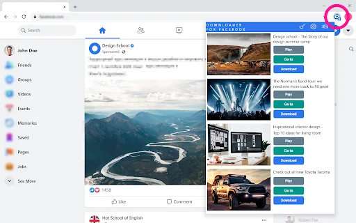 Facebook Video Downloader डाउनलोड करें – तेज़ और आसान तरीका - Screenshot 2
