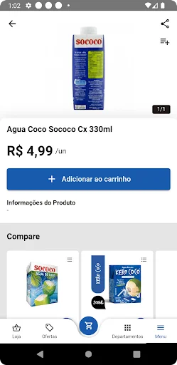 Supermercado Nordestão ऐप डाउनलोड करें – ऑनलाइन शॉपिंग और कैशबैक - Screenshot 5